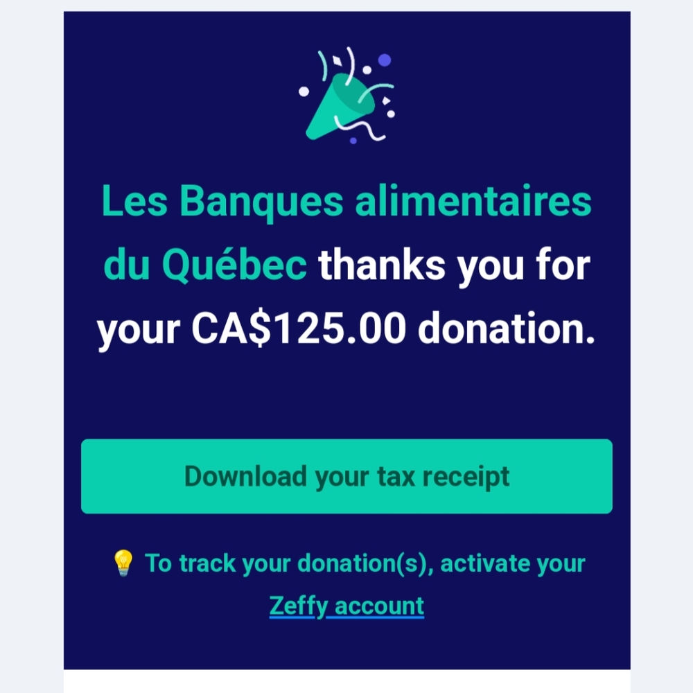Donations from sales